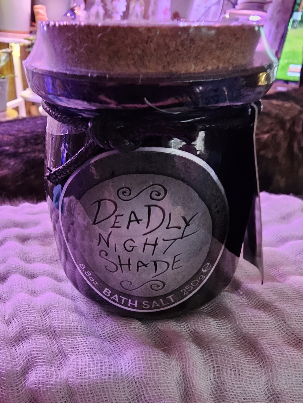 Disney Nightmare Before Christmas Deadly Night Shade Bath Salt NWT Retail $35
